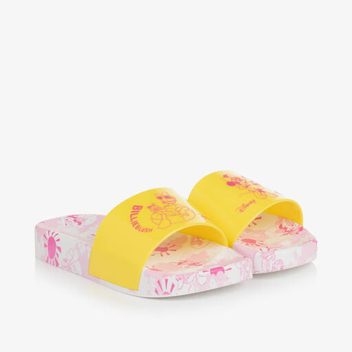 Billieblush-Girls Yellow Disney Print Sliders | Childrensalon