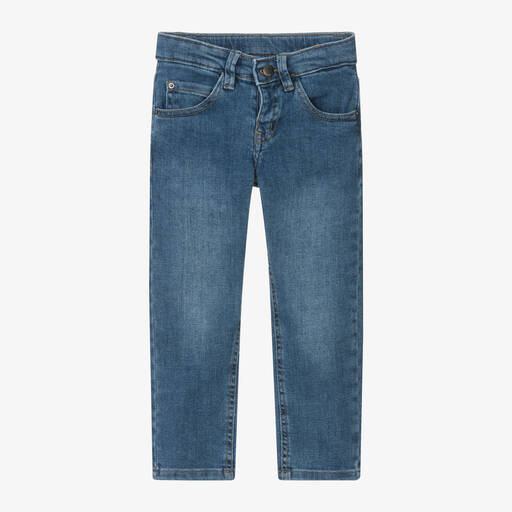 Mayoral-Boys Blue Regular Fit Denim Jeans  | Childrensalon