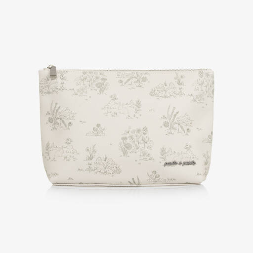 Pasito a Pasito-Ivory Forest Animal Wash Bag (32cm) | Childrensalon