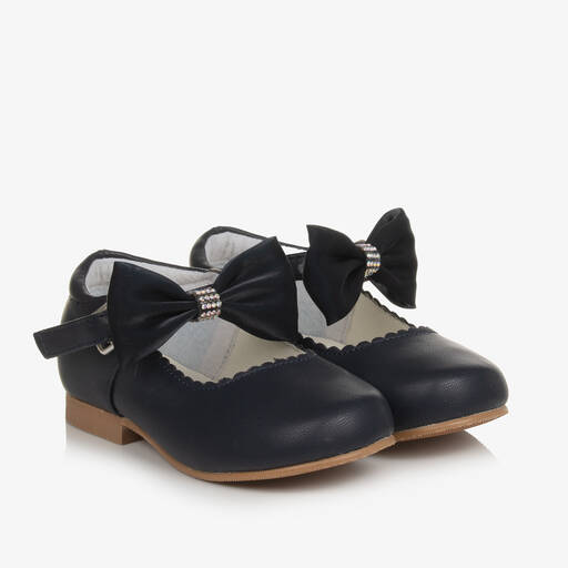 Sevva-Girls Blue Mary Jane Shoes | Childrensalon