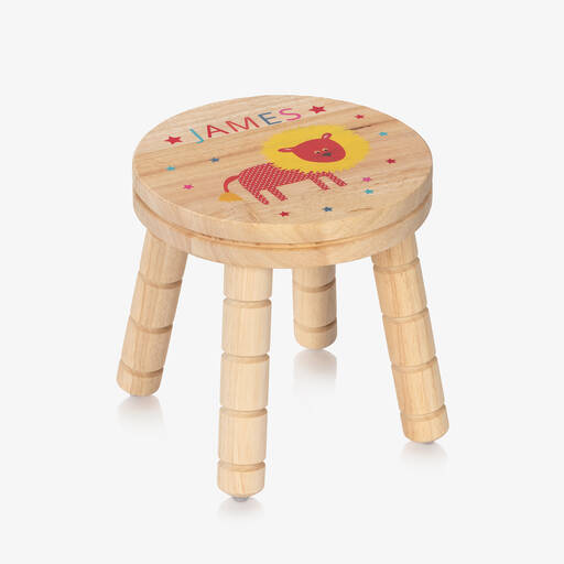 Treat Republic-Personalised Wooden Lion Stool | Childrensalon