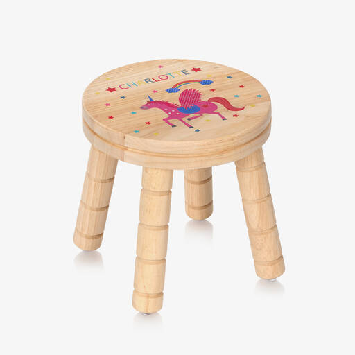 Treat Republic-Personalised Wooden Unicorn Stool | Childrensalon