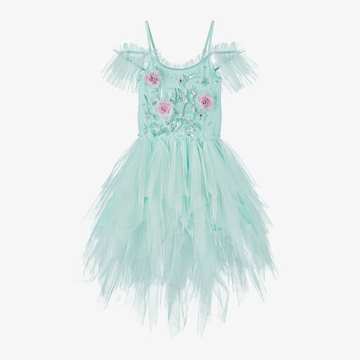 Tutu du Monde-Girls Green Sequin & Tulle dress | Childrensalon