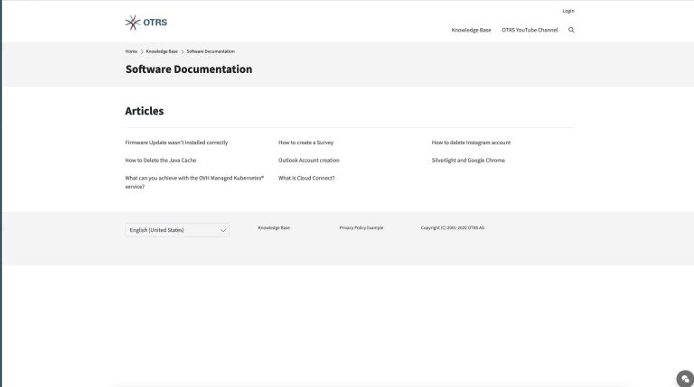 OTRS External Portal FAQ